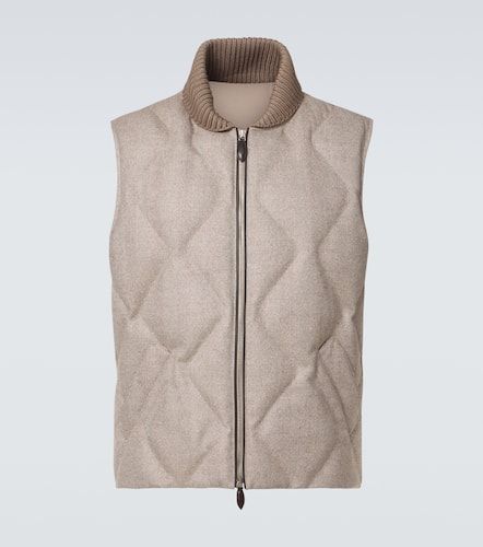 Herringbone wool puffer vest - Berluti - Modalova