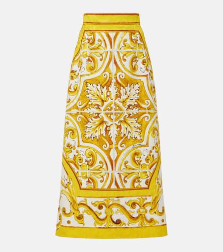 Majolica brocade midi skirt - Dolce&Gabbana - Modalova