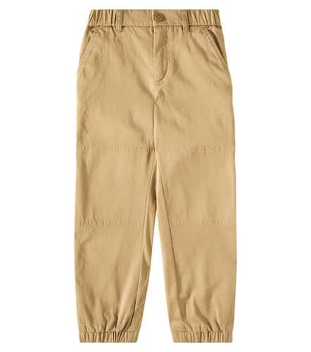 Cotton-blend gabardine pants - Moncler Enfant - Modalova