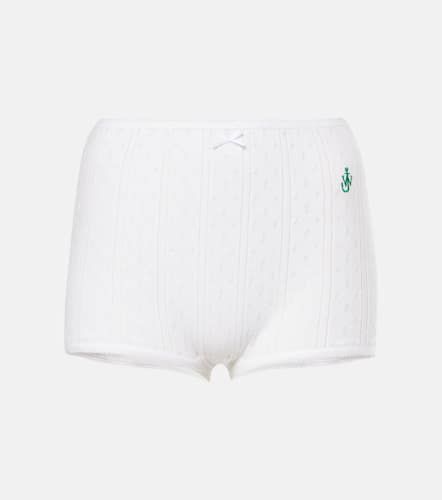 Pointelle cotton and cashmere shorts - JW Anderson - Modalova