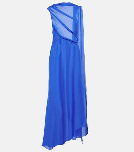 Draped asymmetric silk satin gown - Givenchy - Modalova