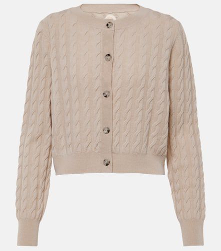 Cable-knit wool and cashmere cardigan - Jardin des Orangers - Modalova