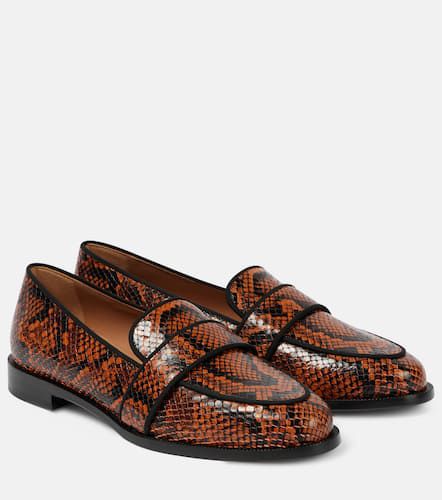 Martin snake-effect leather loafers - Aquazzura - Modalova