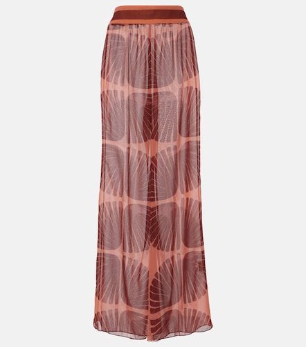 Pantaloni a gamba larga in georgette - Johanna Ortiz - Modalova