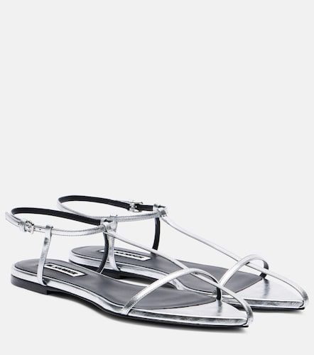 Jil Sander Metallic leather sandals - Jil Sander - Modalova