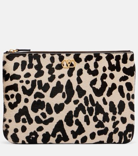 VLogo calf hair pouch - Valentino Garavani - Modalova
