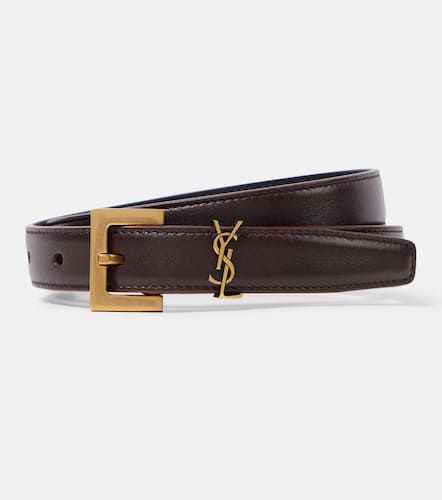 Cassandre slim leather belt - Saint Laurent - Modalova