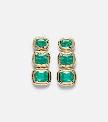 Summerland 18kt drop earrings with emeralds - Octavia Elizabeth - Modalova