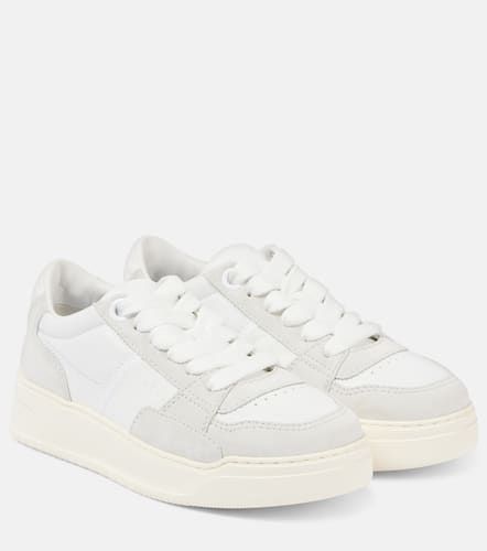 H667 suede-trimmed leather sneakers - Hogan - Modalova