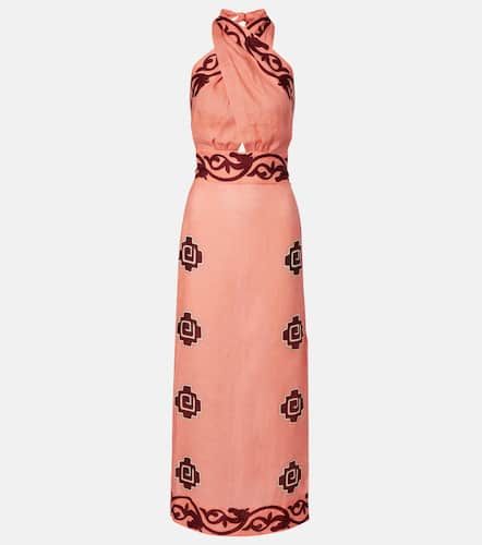 Robe longue Energetic Patterns en lin - Johanna Ortiz - Modalova