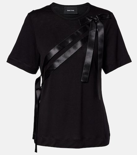 Camiseta de jersey con lazo - Simone Rocha - Modalova