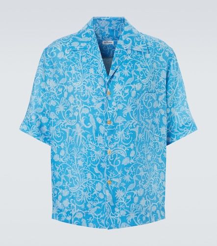 Camisa bowling de lino estampada - Kiton - Modalova