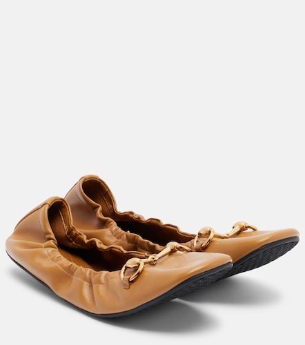 Prima Horsebit leather ballet flats - Gucci - Modalova