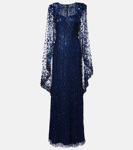 Caped embellished gown - Jenny Packham - Modalova