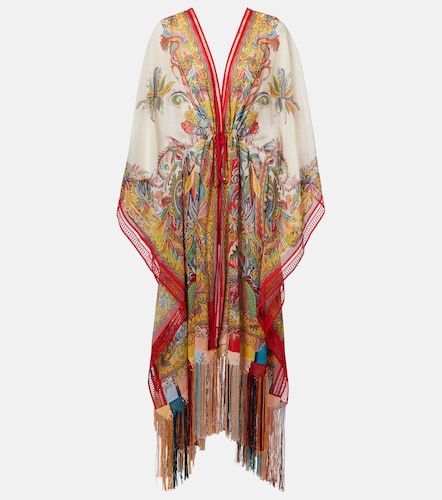 Etro Caftán con paisley y flecos - Etro - Modalova
