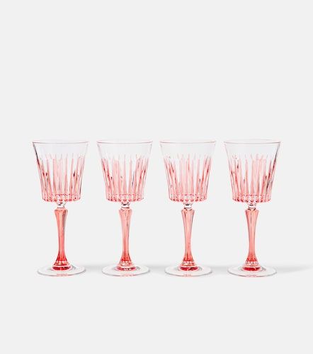 Set de 4 copas de vino de cristal a rayas - Les-Ottomans - Modalova