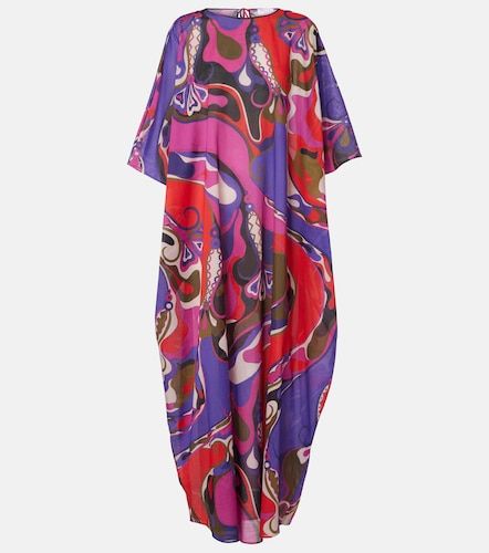 Abito lungo Orchidee in cotone - Pucci - Modalova