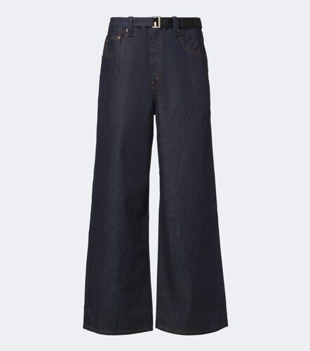 Sacai Jeans anchos con cinturón - Sacai - Modalova