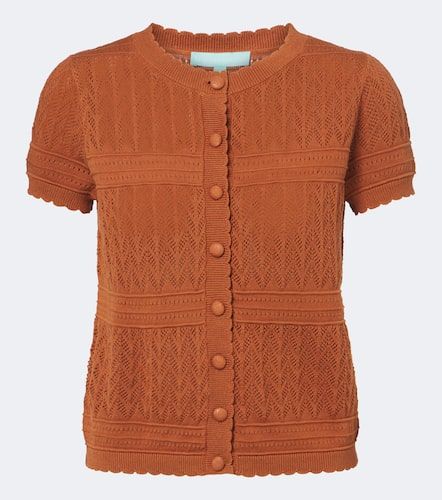 Cardigan Polly in cotone pointelle - Melissa Odabash - Modalova