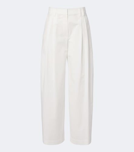 Monili cotton poplin wide-leg pants - Brunello Cucinelli - Modalova