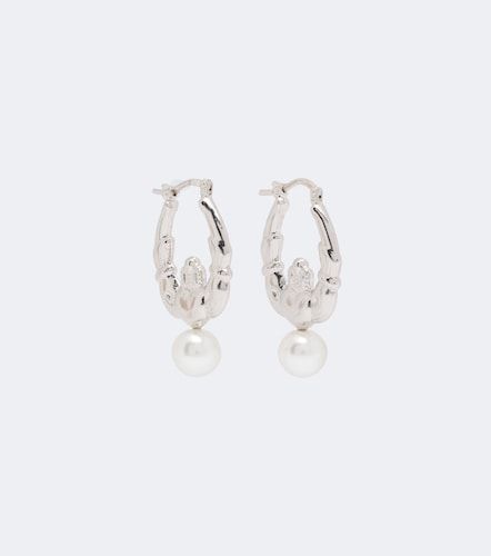 Pendientes de aro con perlas sintéticas - Simone Rocha - Modalova