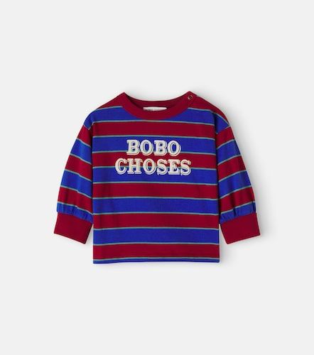 Bebé - camiseta de algodón a rayas - Bobo Choses - Modalova