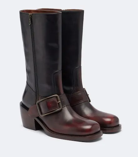 Dries Van Noten Leather biker boots - Dries Van Noten - Modalova