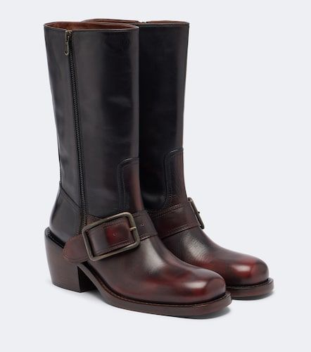 Dries Van Noten Leather biker boots - Dries Van Noten - Modalova