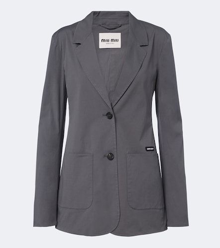 Miu Miu Cotton-blend poplin jacket - Miu Miu - Modalova