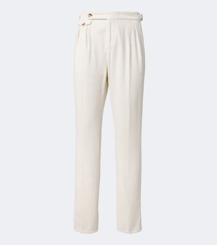 Pleated cotton corduroy straight pants - Brunello Cucinelli - Modalova
