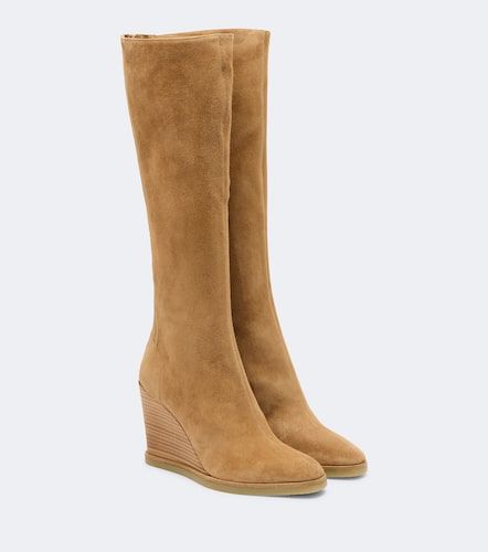 Saint Honore suede knee-high boots - Aquazzura - Modalova