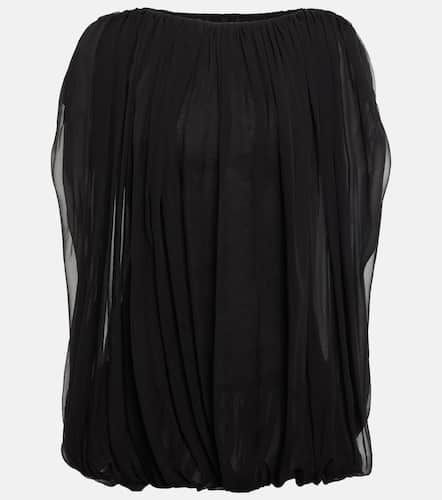 Gathered silk chiffon top - Rick Owens - Modalova