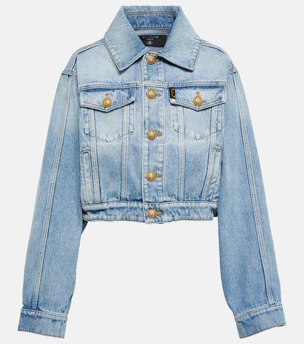 Balmain Cropped denim jacket - Balmain - Modalova