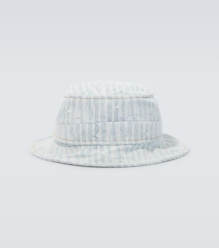 Cappello da pescatore in denim con logo - Amiri - Modalova