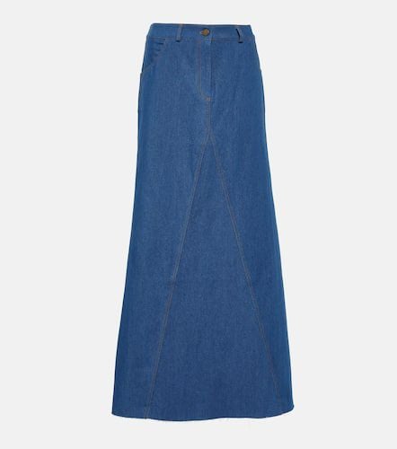 Pilla low-rise denim maxi skirt - Aya Muse - Modalova