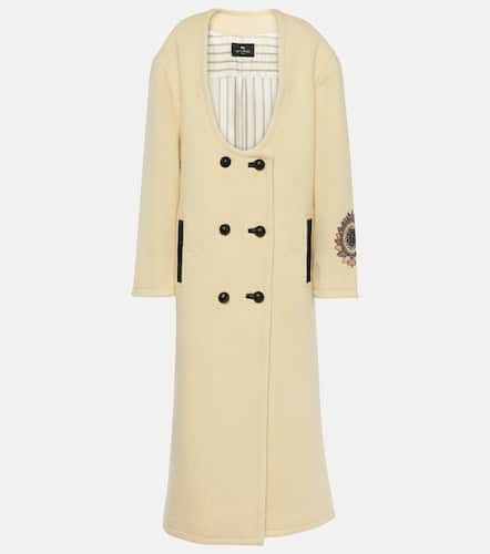 Etro Embroidered wool-blend coat - Etro - Modalova