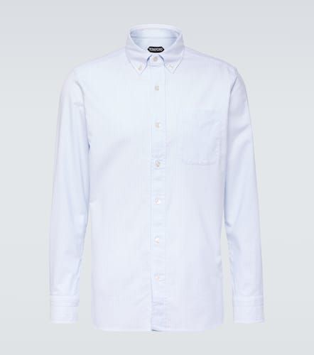 Striped cotton poplin shirt - Tom Ford - Modalova