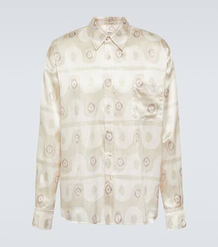 Printed silk and cotton shirt - Commas - Modalova