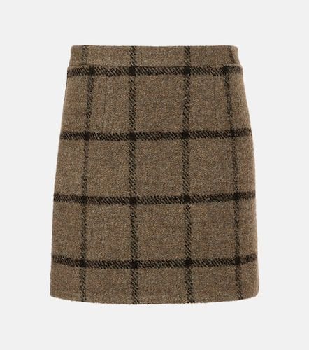 Checked wool-blend tweed miniskirt - Patou - Modalova