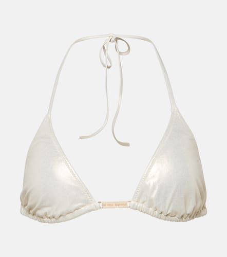 Andorra triangle metallic bikini top - Melissa Odabash - Modalova