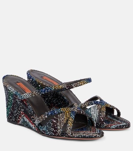 Sandali Lucy Caperdoni con paillettes e zeppa - Missoni - Modalova
