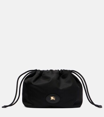 Reversible leather-trimmed pouch - Burberry - Modalova