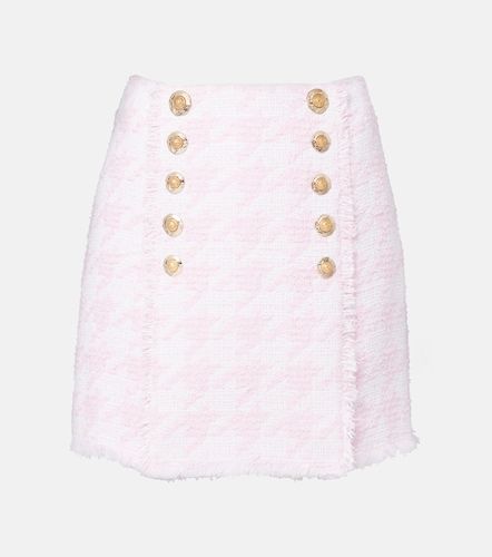Minifalda en mezcla de algodón - Balmain - Modalova