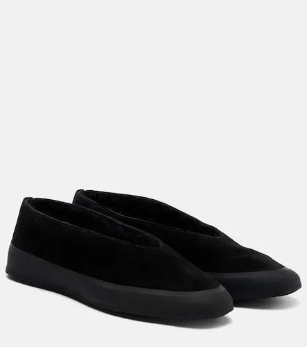 Apres Ski shearling-lined suede ballet flats - Le Monde Beryl - Modalova