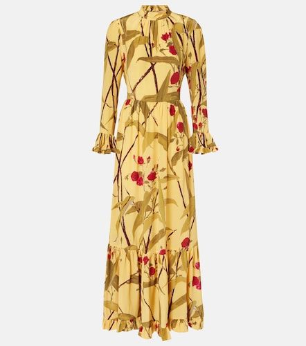 Vestido largo Visconti de crepé de seda de china - La DoubleJ - Modalova