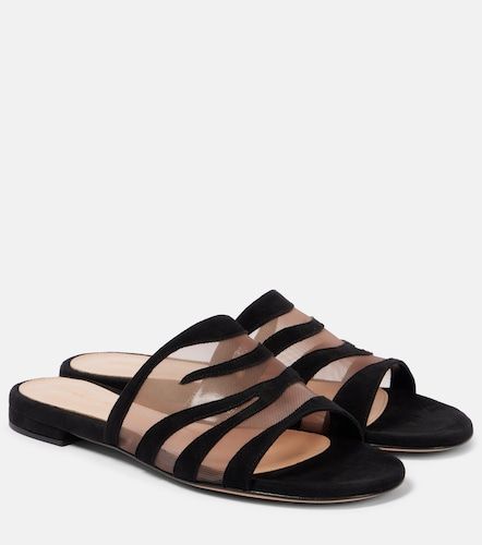 Sandali Tigra in suede e mesh - Gianvito Rossi - Modalova