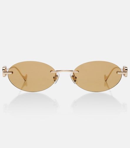 Gafas de sol ovaladas Bejewelled con VLogo - Valentino - Modalova