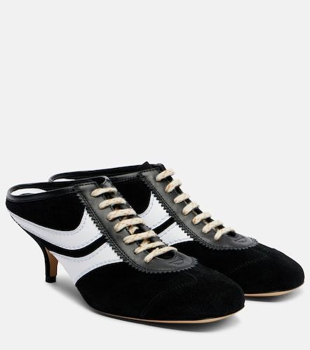 Mules 65 de ante con piel - Dries Van Noten - Modalova