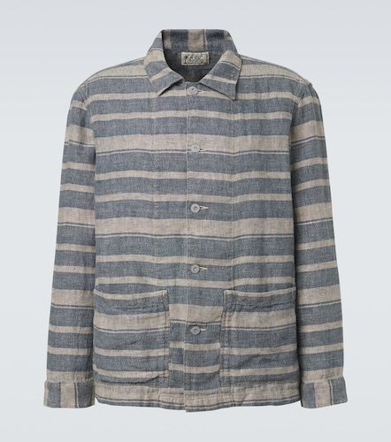 RRL Sovracamicia in lino a righe - RRL - Modalova