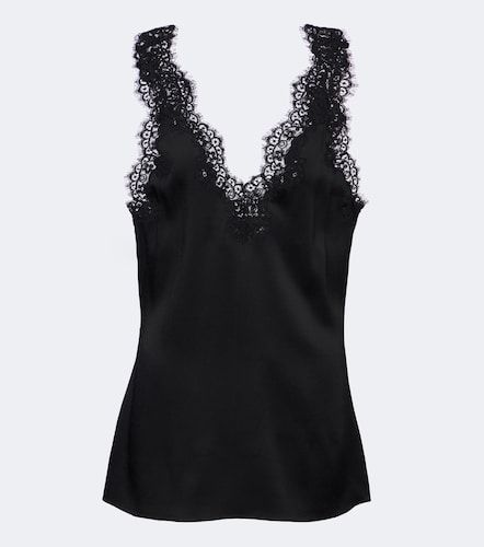 Top de satén con encaje - Stella McCartney - Modalova